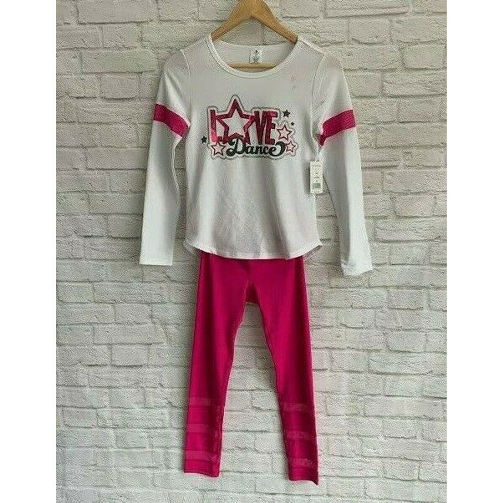 NWT Active Life Love Dance 2 Pc Set Girls 10/12